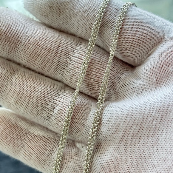 Tiffany & Co. Double Chain Infinity Necklace 16" - Picture 2 of 8